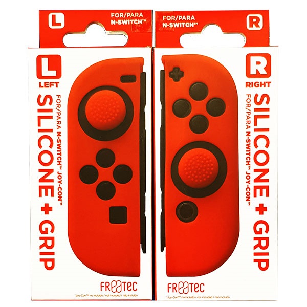 Silicona + Analogos Control Joy-Con (Rojo) 